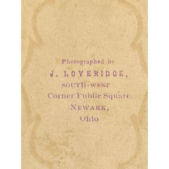 Antique Photography CDV Carte de Visite Sepia J Loveridge Fancy Dressed Woman - Picture 3 of 4